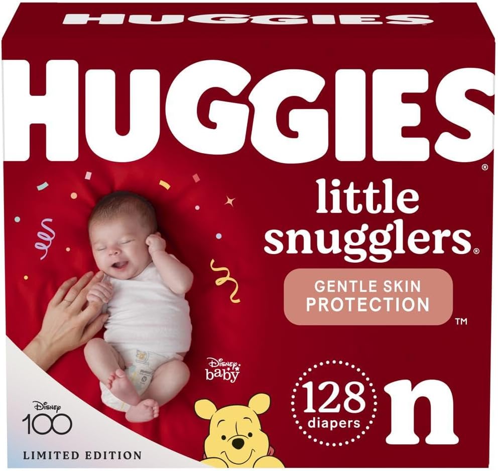 Huggies Size Newborn Diapers, Little Snugglers Baby Diapers, Size Newborn (up to 10 lbs), 31 Count, Packaging May Vary