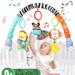 Pau1Hami1ton Baby Stroller Arch Toys, Car Seat Toys,Bouncer Toy Bar/Mobile for Bassinet,Adjustable Baby Hanging Toys Fit for Crib Bed,Stroller,Car Seat Gifts.S-19(Zebra)