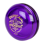 Duncan Toys Imperial Yo-Yo, Beginner Yo-Yo with String, Steel Axle and Plastic Body, Purple
