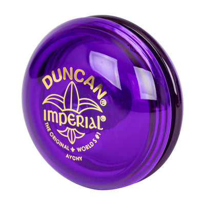 Duncan Toys Imperial Yo-Yo, Beginner Yo-Yo with String, Steel Axle and Plastic Body, Purple