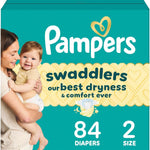 Pampers Swaddlers Diapers, Size 5 (20-37 lbs), 132 Count, Absorbent, Keeps Baby Dry and Comfortable, Skin Safe Disposable Baby Diaper (Packaging May Vary)
