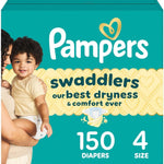 Pampers Swaddlers Diapers, Size 5 (20-37 lbs), 132 Count, Absorbent, Keeps Baby Dry and Comfortable, Skin Safe Disposable Baby Diaper (Packaging May Vary)
