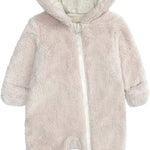 Newborn Baby Jumpsuit Hooded Fleece Rompers Long Sleeve Onesies Outwear Outfits