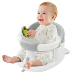 ONTHEWEI Baby Bath Seats for Babies Sitting Up, Non-Slip Baby Bathtub with 3 Suction Cups, Safe & Comfortable Toddler Bath Seat Ideal for Baby Bath/Shower Support, Stable Design, Grey (6-24 Months)