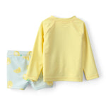 Carter's Boy 2-Piece Rashguard Trunk Set, Yellow, 6M