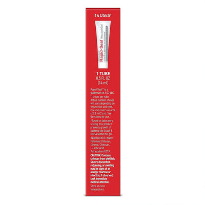 Rapid-Seal Wound Gel (1 Tube) | Stops Bleeding in Seconds | FSA HSA Eligible | Ideal for Cuts, Scrapes, Razor Nicks for Emergency First Aid Supplies
