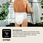 DYPER Toddler Training Pants 5T-6T for Boys & Girls Hypoallergenic,Unscented, Plant-Based & Perfect for Sensitive Skin, Leakproof Potty Training Pants for Day & Overnight Protection (17 Count)
