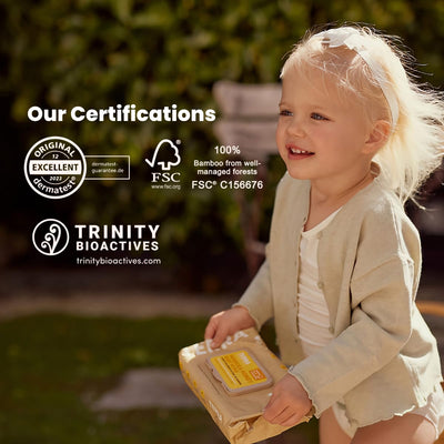 Terra Bamboo Baby Wipes: Manuka Honey, 99.5% Pure New Zealand Water, 100% Biodegradable Bamboo Fiber, 0% Plastic, Unscented Baby Wipes for Sensitive Skin, 1 Pack of 70 Wipes