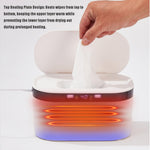 PandaEar Baby Wipe Warmer, Large Capacity Moist Wipe Dispenser with 5-Level Temperature Heating Control, Quiet & Even Heating, Diaper Wipe Warmer with Night Light
