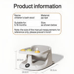 [Mokcoliy]【 Baby Bath Chair】 Anti-Slip PVC Bathtub with Secure Suction | Toddler Shower 6M+ | Multifunctional Bathing Aid for Families + Fun Dolphin Design & Packaging