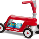 Toddler Scooter or Ride On Baby Toys, Radio Flyer Scoot 2 Scooter, for Ages 1-4, Red Ride On Toys