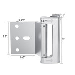 Lvyesea 3Pcs Door Reinforcement Lock, Door Locks for Kids Safety, Door Safety Locks from Inside, Withstand 800lbs Force - Enhance Home Security, Door Lock Security, Aluminum Construction (Silver)