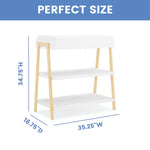 Delta Children Scout Changing Table - Greenguard Gold Certified, Bianca White/Natural