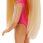 Barbie Chelsea Small Doll Featuring Swimsuit with Stripes & Floral Print, Blonde Hair & Blue Eyes