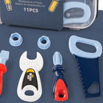 Kiszo Toddler Tool Set - 11 pc Kids Tool Set with Box, Pretend Play Toys for Kids Ages 3-6, Perfect for Christmas & Birthday Gifts