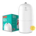 Prince Lionheart Diaper Twist'R - Outsmarts Odors With Patented Twist Technology, Trash Can for Bathroom, Diaper Pail With 2 Refill Bags & 2 Charcoal Sachets