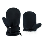 BAVST Toddler Waterproof Mittens Fleece Lined Baby Boys Girls Winter Warm Glove Kids Snow Infant Ski Mitten for 3M-5T (Black, 2-4T)