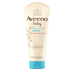 Aveeno Baby Daily Moisture Body Lotion for Sensitive Skin, Hypoallergenic Moisturizing Baby Lotion with Nourishing Oatmeal to Deeply Moisturize Baby's Skin, Fragrance-Free, 8 fl. oz