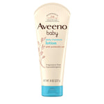 Aveeno baby daily moisture lotion on a white background