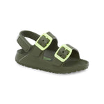 OshKosh B'Gosh Boys Rivar Sandal, Olive/Lime