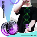 7YO AOE Yoyo Professional Responsive Yoyo for Kids, Beginner Yo-yo with Deep Finger Holes, Plastic Trick Yo Yo with Unresponsive Bearing + 10 Strings + Storage Bag