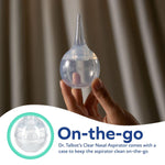 Dr. Talbot's Nasal Aspirator for Babies - Silicone - Includes Storage Case - Clear
