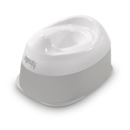 White baby potty with 'ingenuity' branding on a white background