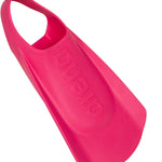 Arena Unisex Kids Junior Swim Fins Beginners Lap Swimming Training Open Heel Hydrodynamic Slits Youth Short Flippers for Children, Pink, Size 3-3.5 US
