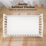 KeaBabies 2-Pack Baby Crib Sheets for Boys, Girls - 52x28 Viscose Derived from Bamboo Toddler Bed Sheets Neutral, Fitted Crib Mattress Cover for Standard Baby Bedding, Soft & Cozy (Khaki)