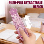 Pencil Erasers, Cute Stationery, Flower-Shaped Eraser,Retractable Eraser, Suitable for School and Office, Kid Party Favors Gift 4Pcs