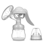 ZJchao Manual Breast Pump Strong Suction Low Noise Hand Held Breastfeeding Pump for Nursing Mothers Portable Easy to Use White 17x18cm
