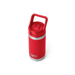 YETI Rambler Jr. 12 oz Kids Bottle, with Straw Cap, Rescue Red