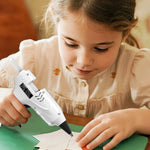 COMTO Hot Glue Gun Kit with 30 Sticks, 20W Fast Preheating Mini Hot Glue Gun and Sticks Set for School Crafts DIY Arts and Quick Home Repairs, White