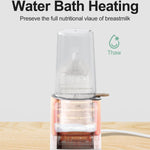MOMYEASY Fast 2-Minute Baby Bottle Warmer - Steam Heating for Breastmilk & Formula, Fits All Bottles, Precise Temp Control with Timer, Auto Shut-Off