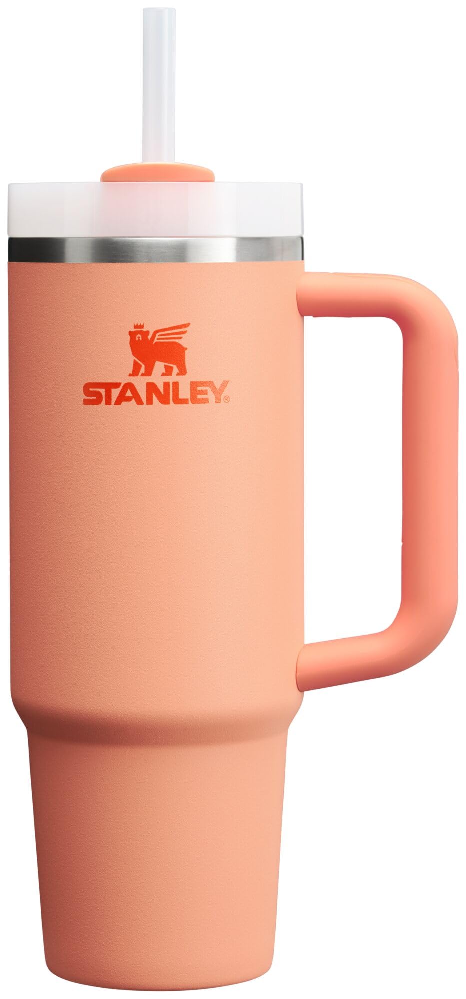 Stanley Quencher H2.0 FlowState Stainless Steel Vacuum Insulated Tumbler with Lid and Straw for Water, Iced Tea or Coffee, Smoothie and More, Rose Quartz 2.0, 30 OZ / 0.89 L