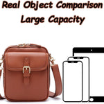 Collaboraten1 Crossbody Leather Bag,Collaboraten1 Crossbody Bag,Adjustable Large Capacity Anti-Theft Backpack