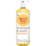 Burt's Bees Baby shampoo & wash bottle on a white background