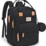RUVALINO Diaper Bag Backpack-Multifunction Travel Baby Diaper Bag with Changing Pad, Insulated Bottle Holders & Pacifier Case, Large Capacity, Waterproof, Gray