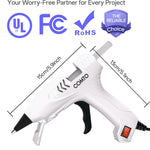 COMTO Hot Glue Gun Kit with 30 Sticks, 20W Fast Preheating Mini Hot Glue Gun and Sticks Set for School Crafts DIY Arts and Quick Home Repairs, White