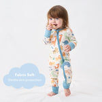 pureborn Baby Girls Sleeper Viscose from Bamboo Pajamas 2-Way Zipper Snug Fit Sleepwear Wild Party 0-3 Months