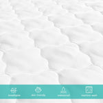 Crib Mattress Protector Sheets Fitted Waterproof Crib Mattress Pad Cover, Noiseless & Machine Wash 100% Absorbent Crib/Toddler Mattress Protector Sheet Quilted, White, 52" x 28"