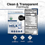 Healthier Comforts Organic Whole Milk Powder | Certified USDA Organic Powdered Milk | Kosher, Gluten Free, Non-GMO Dry Milk Powder Whole Milk | Dried Milk w/ Resealable Packaging, Shelf Stable Milk 7oz