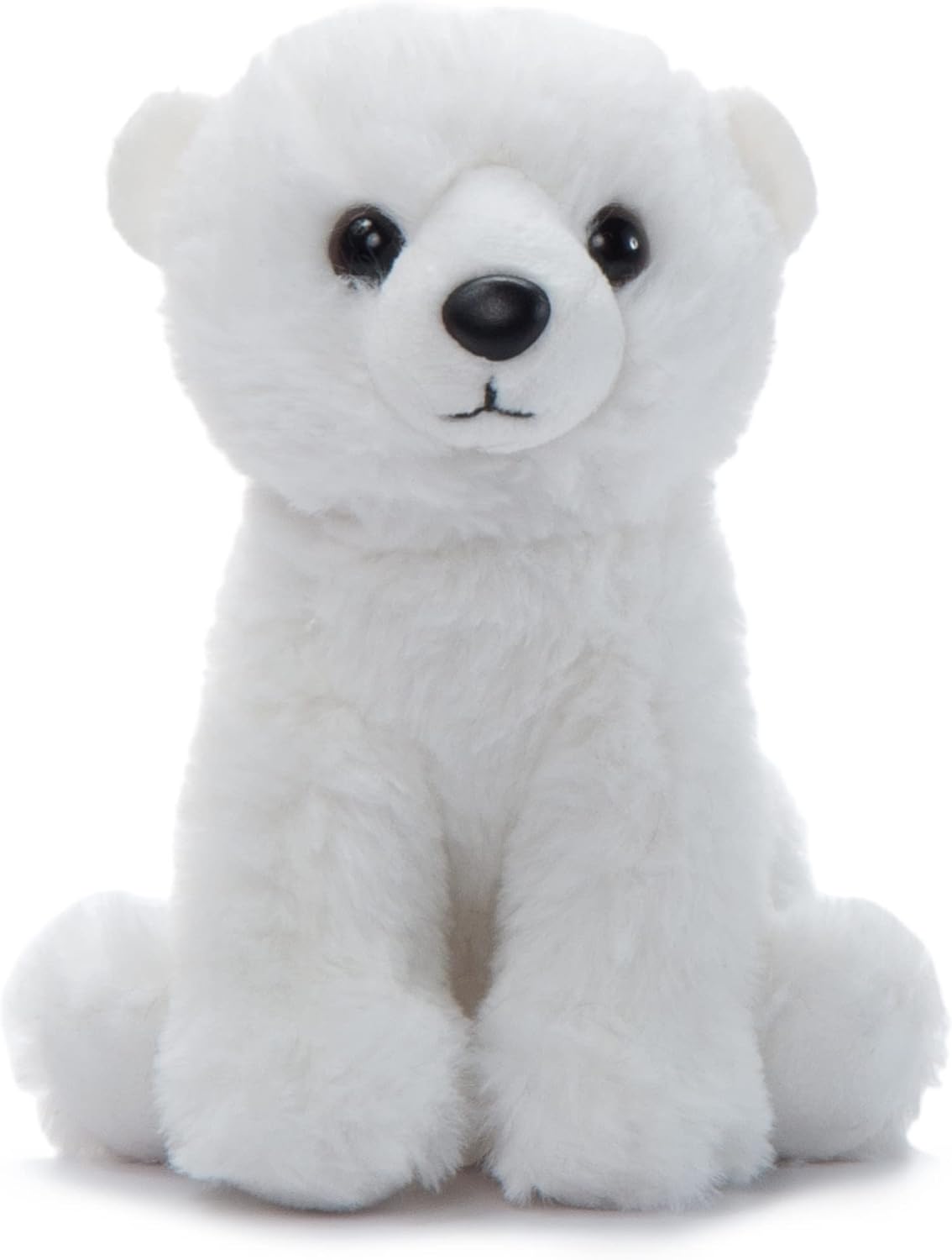 The Petting Zoo Polar Bear Stuffed Animal Plushie, Gifts for Kids, Wild Onez Babiez Zoo Animals, Polar Bear Plush Toy 6 inches