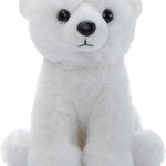 The Petting Zoo Polar Bear Stuffed Animal Plushie, Gifts for Kids, Wild Onez Babiez Zoo Animals, Polar Bear Plush Toy 6 inches