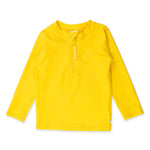 RUGGEDBUTTS® Baby/Toddler Boys Long Sleeve Rash Guard Swim Shirt w/UPF 50+ - Neon Yellow, 5