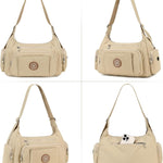 Puffer Crossbody Bags for Women Mom Large Diaper Bag Purse with Wipes & Trash Dispenser Cross Body Purses Messenger Bags