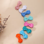 Grosgrain Ribbon Hair Bows Clips for Infant Girls - Fully Lined Mini Bows in 20 Color Pairs, Set of 40 (1.2" Tiny Clips)
