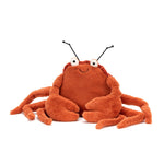 Jellycat Crispin Crab Stuffed Animal, Medium 8 inches - Ocean & Sea Plush Toy - Classic Children's Gift