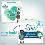 Pampers Pure Protection Diapers, Size 0, 76 Count for Up to 100% Leakproof, Plant-Based Skin Protection