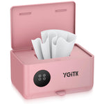 YGiTK Portable Baby Wipe Warmer —Dual Layer with Face Mask Heating Wet Wipe Warmer, 4-Level Temperature Adjustable,Large Capacity and Touch Control, Fast Heating for Newborn Night Care